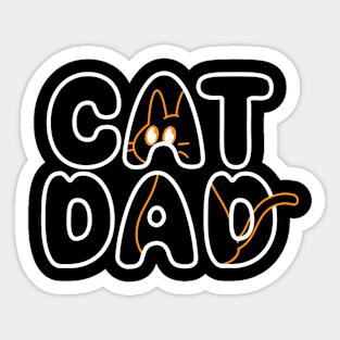 Cat Dad Sticker